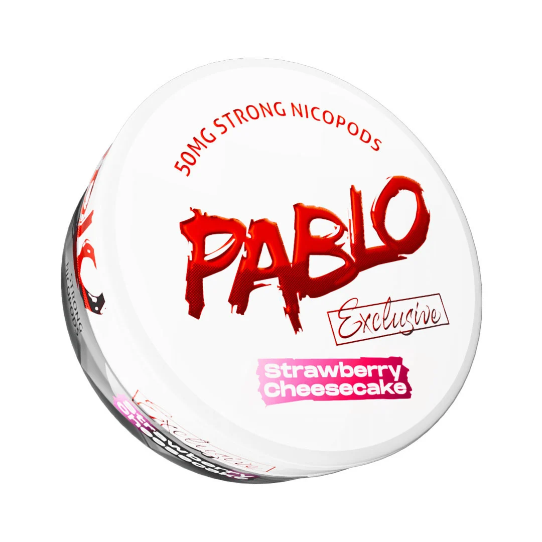 Pablo Nicotine Pouches Strawberry Cheesecake Extra Strong 50mg Vape