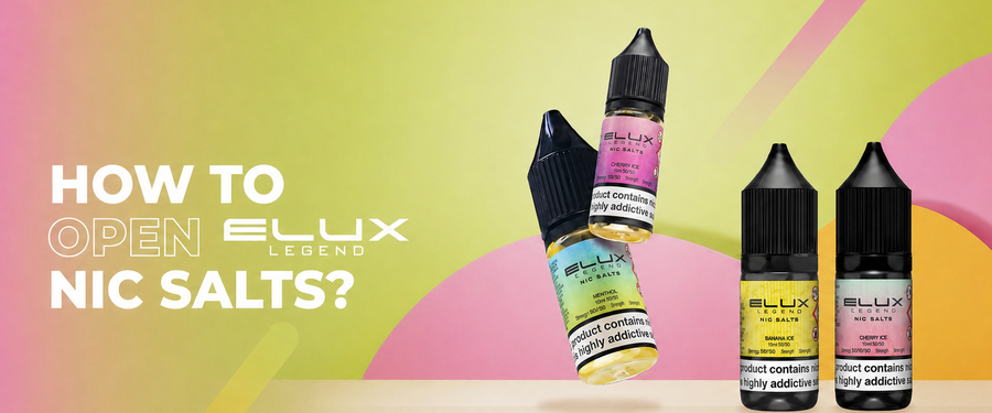 How to Open Elux Legend Nic Salts Safely?