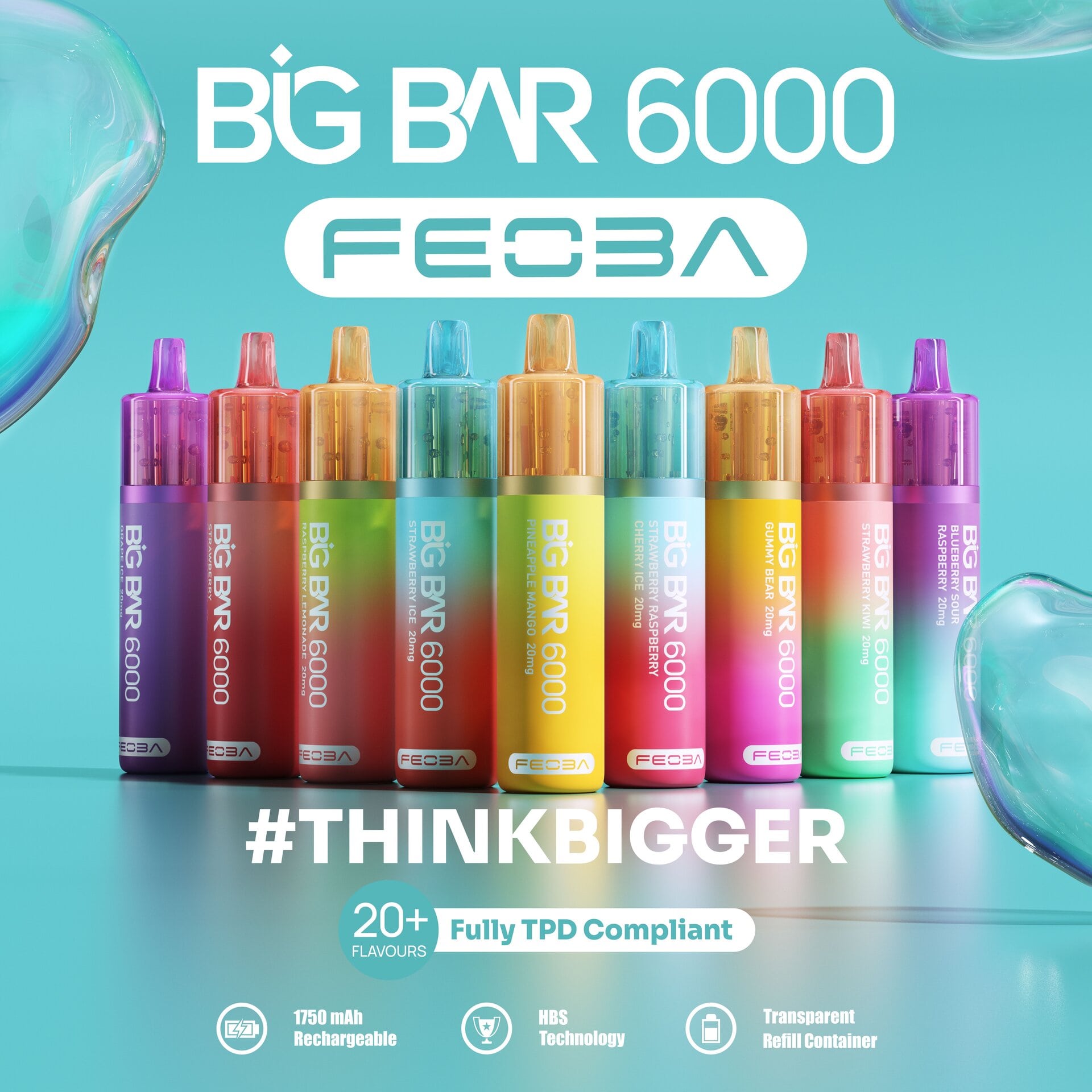 Feoba 6000 vape features and design