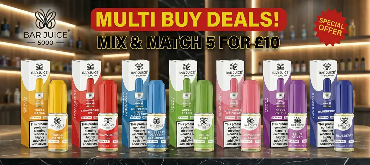 Bar Juice 5000 Nic Salts Multi Buy Deal