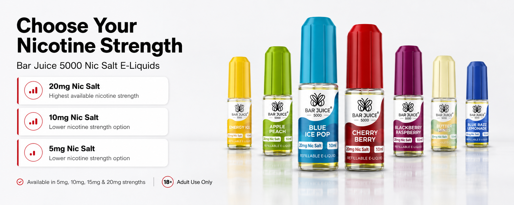 Bar Juice 5000 Nicotine Strengths