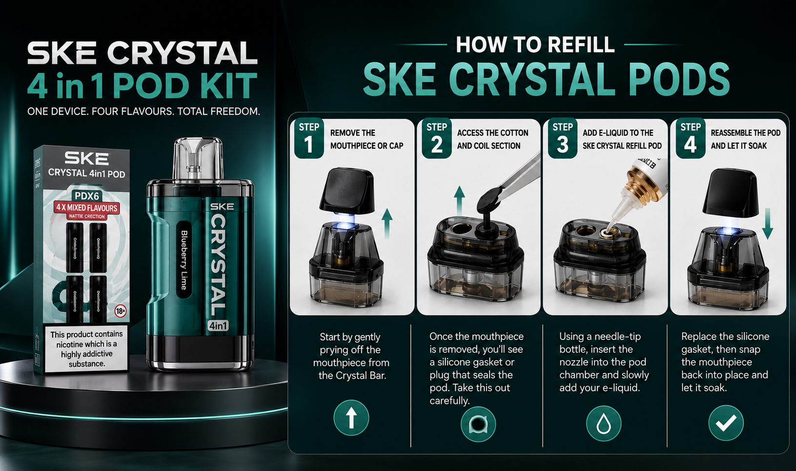 How to Refill SKE Crystal Pods