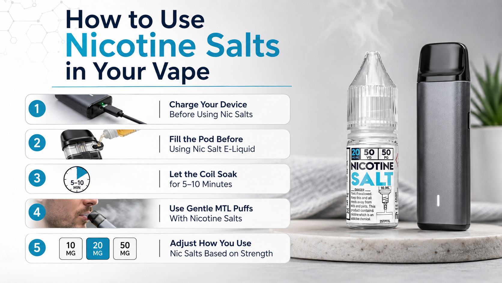 How to Use Nicotine Salts in Your Vape