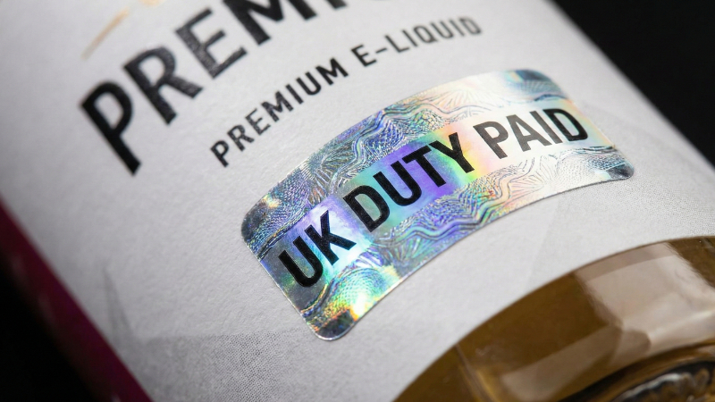 UK Vape Tax Duty Stamp