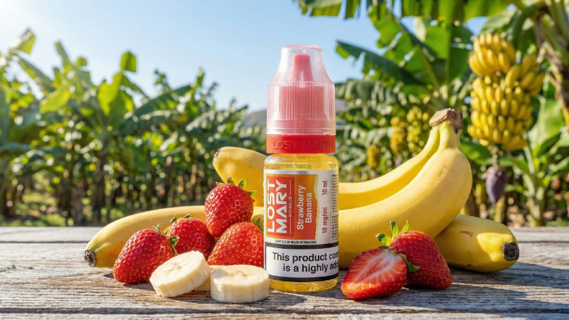 strawberry banana nic salt by Lost Mary