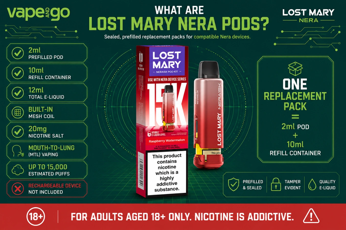 Lost Mary Nera Pods