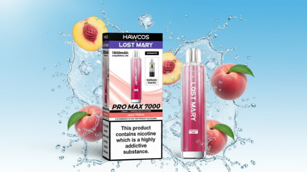 Juicy Peach Hawcos x Lost Mary Pro Max 7000