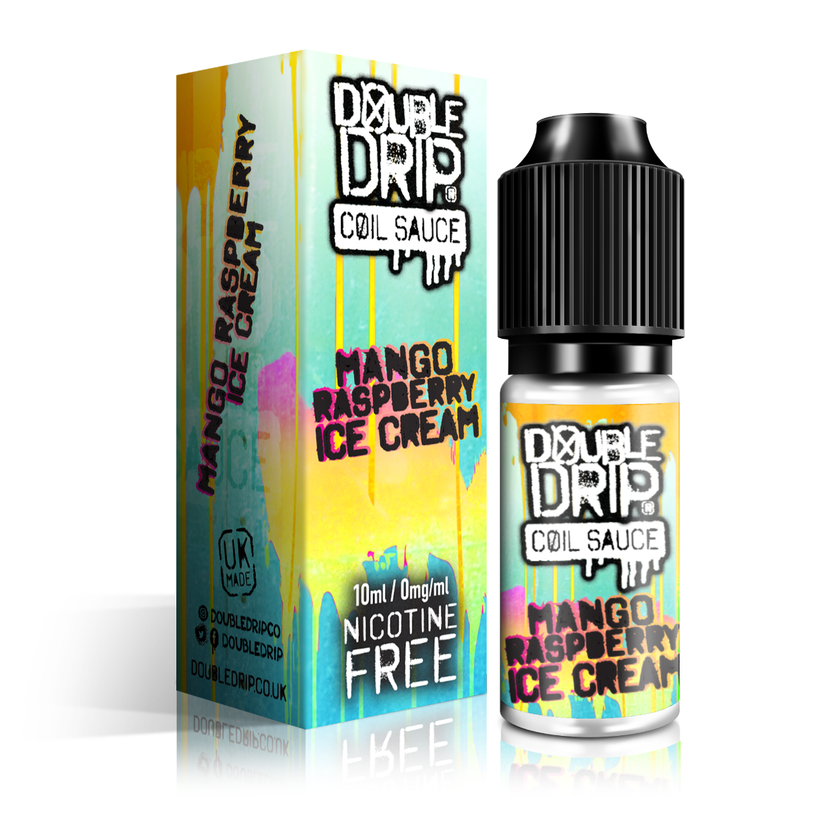 Double Drip E Liquid - Mango Raspberry Ice Cream - 10ml