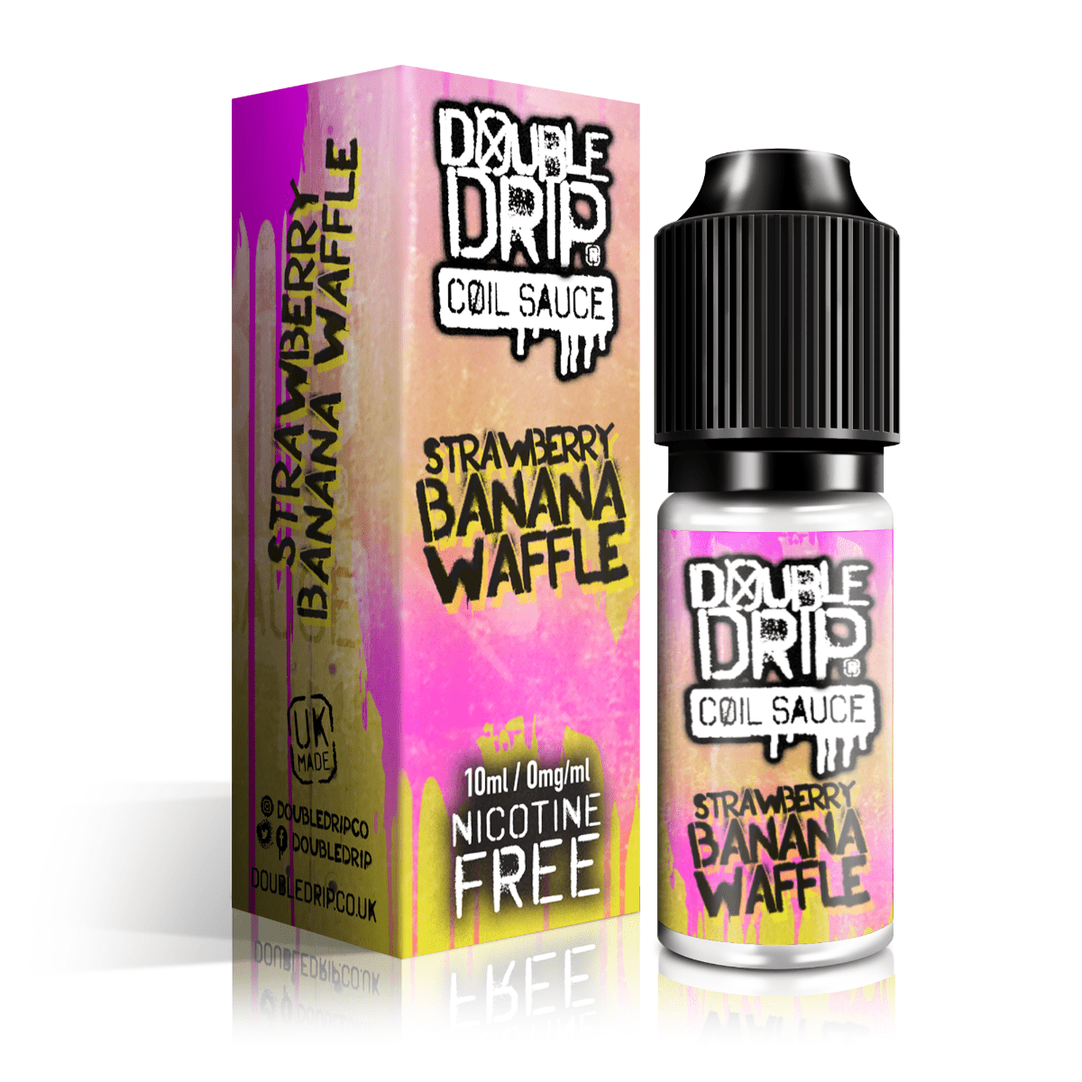 Double Drip E Liquid - Strawberry Banana Waffle - 10ml