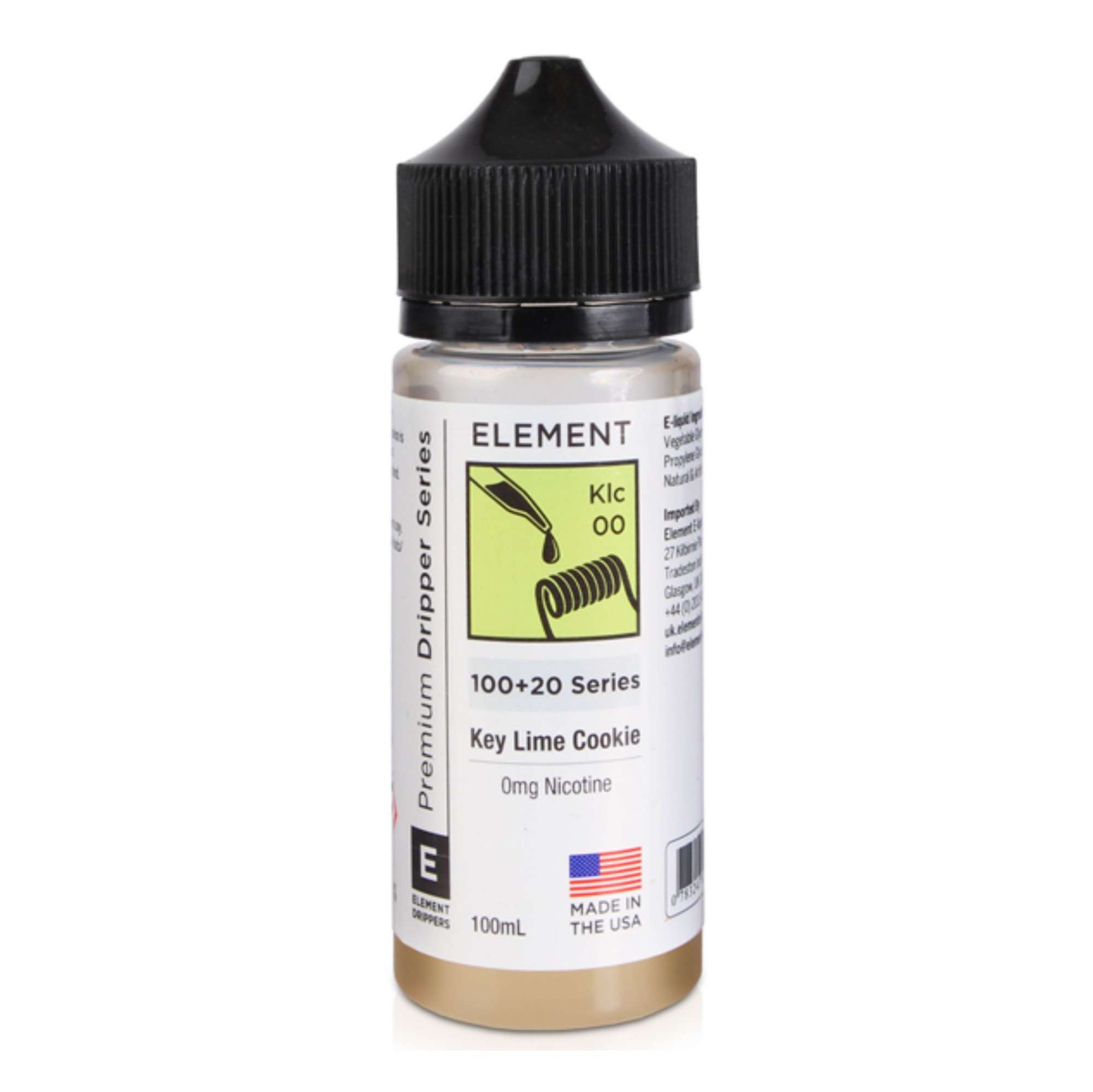  Element E Liquid - Key Lime Cookie - 100ml 
