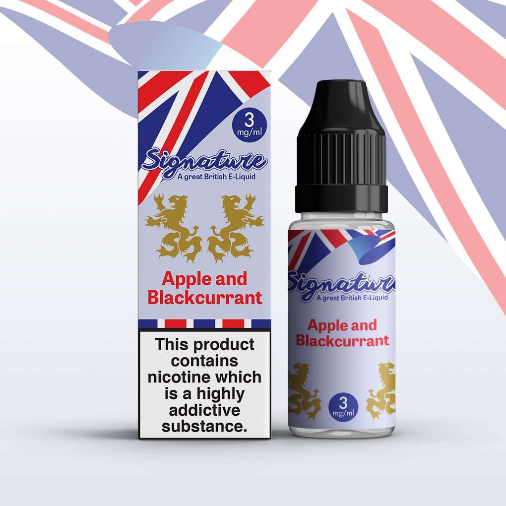 Signature E Liquid - Apple & Blackcurrant - 10ml