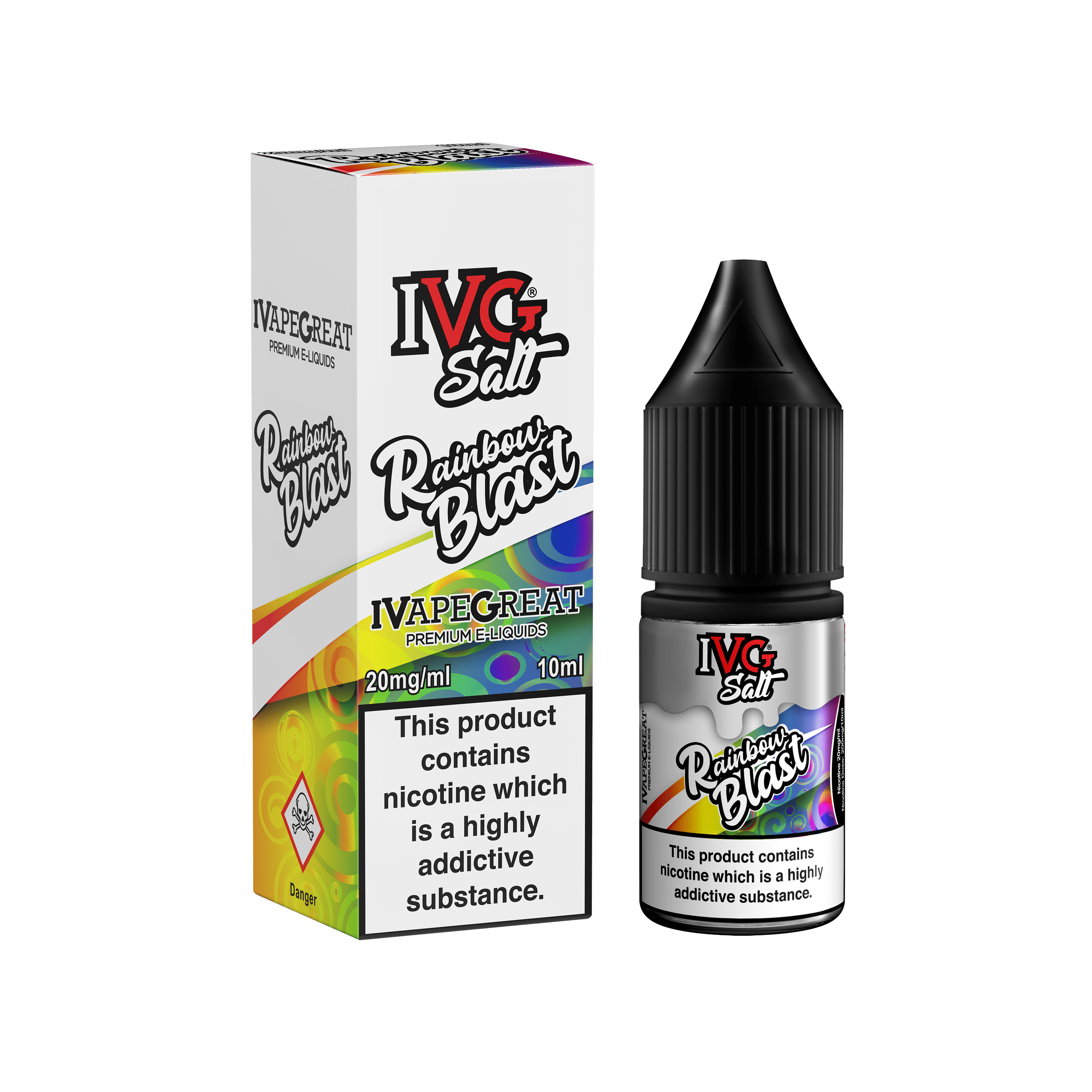 Rainbow Blast Nic Salt E-Liquid By IVG 10ml