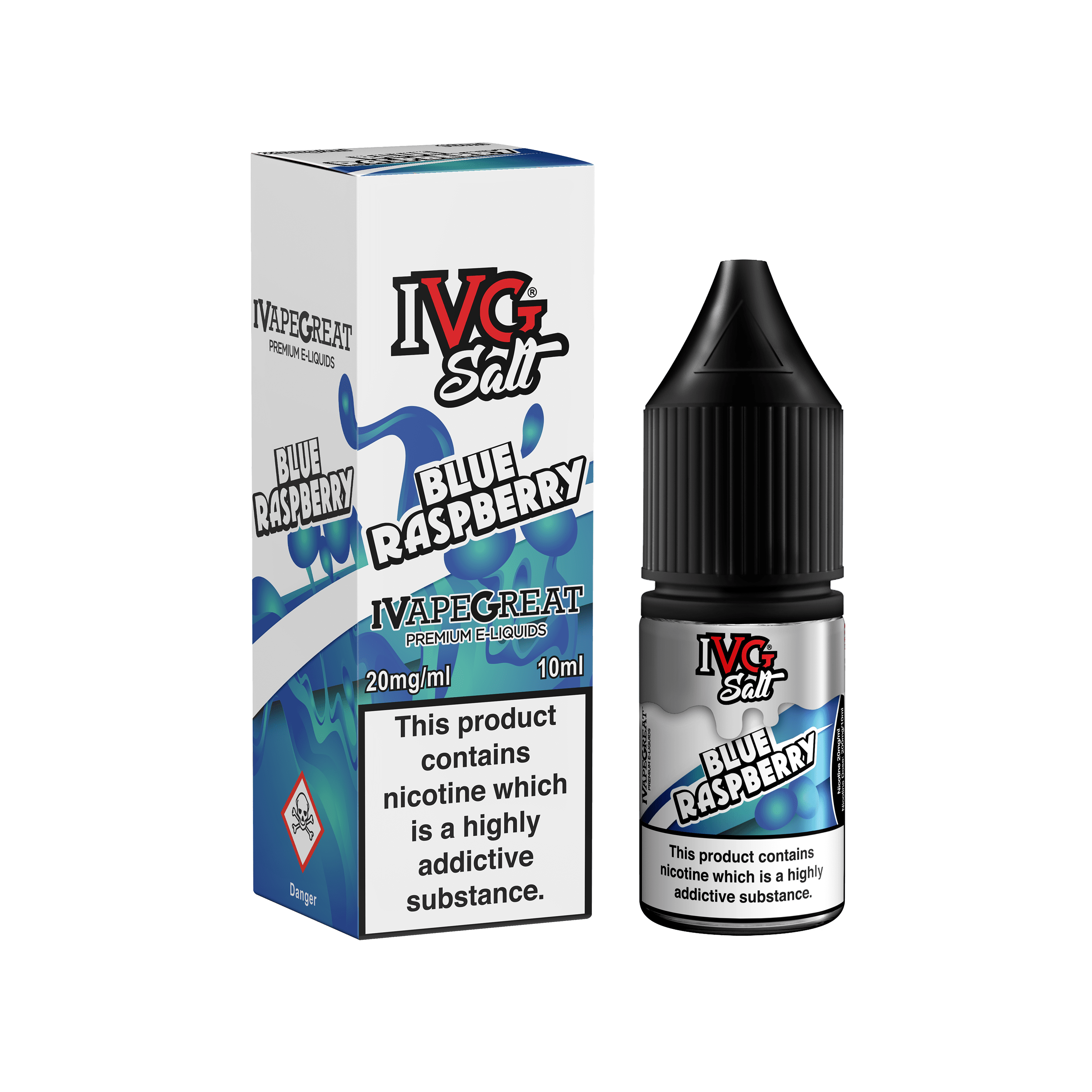 Blue Raspberry Nic Salt E-Liquid By IVG 10ml