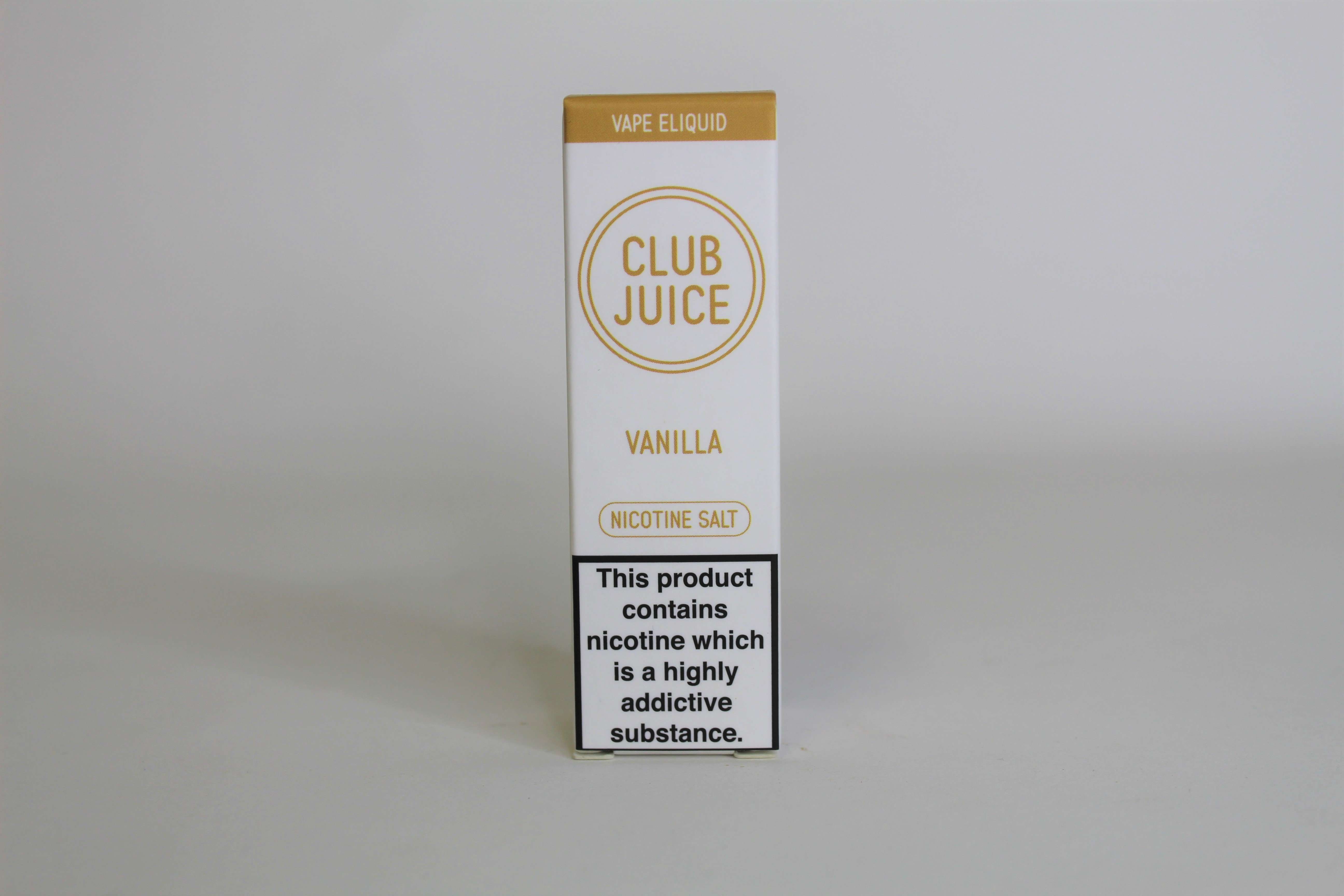  Vanilla Nic Salt E-Liquid by Club Juice 10ml 