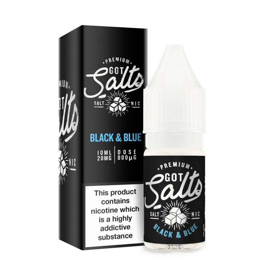  Black & Blue Nic Salt E-Liquid by Got Salts 10ml 