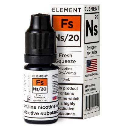  Fresh Squeeze Nic Salt E-Liquid by Element NS10 & NS20 10ml 