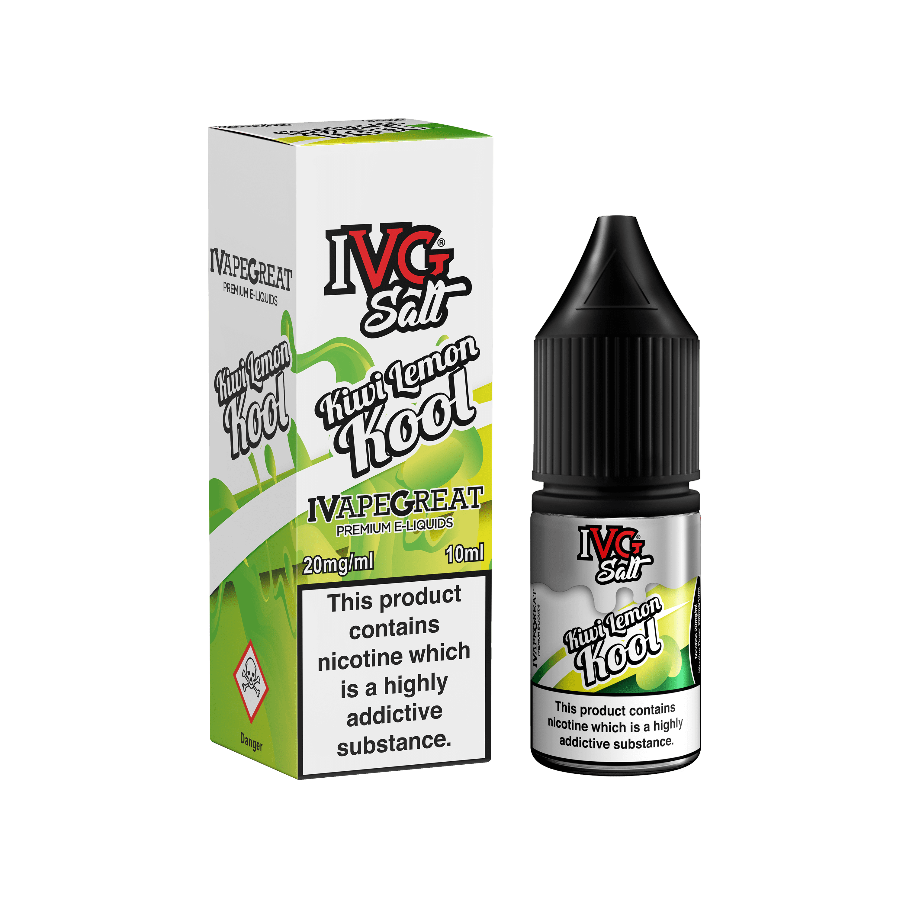 Kiwi Lemon Kool Nic Salt E-Liquid By IVG 10ml