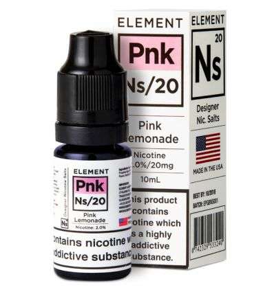 Pink Lemonade Nic Salt E-Liquid by Element NS10 & NS20 10ml