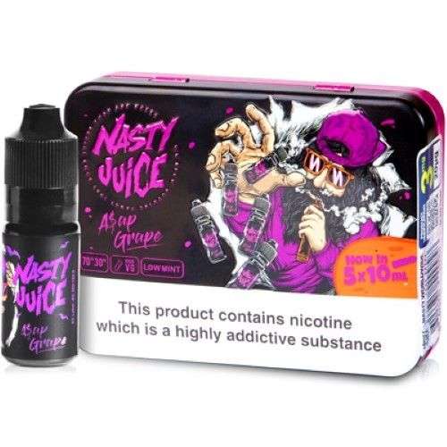 Nasty Juice E Liquid - Asap Grape - 5 x 10ml