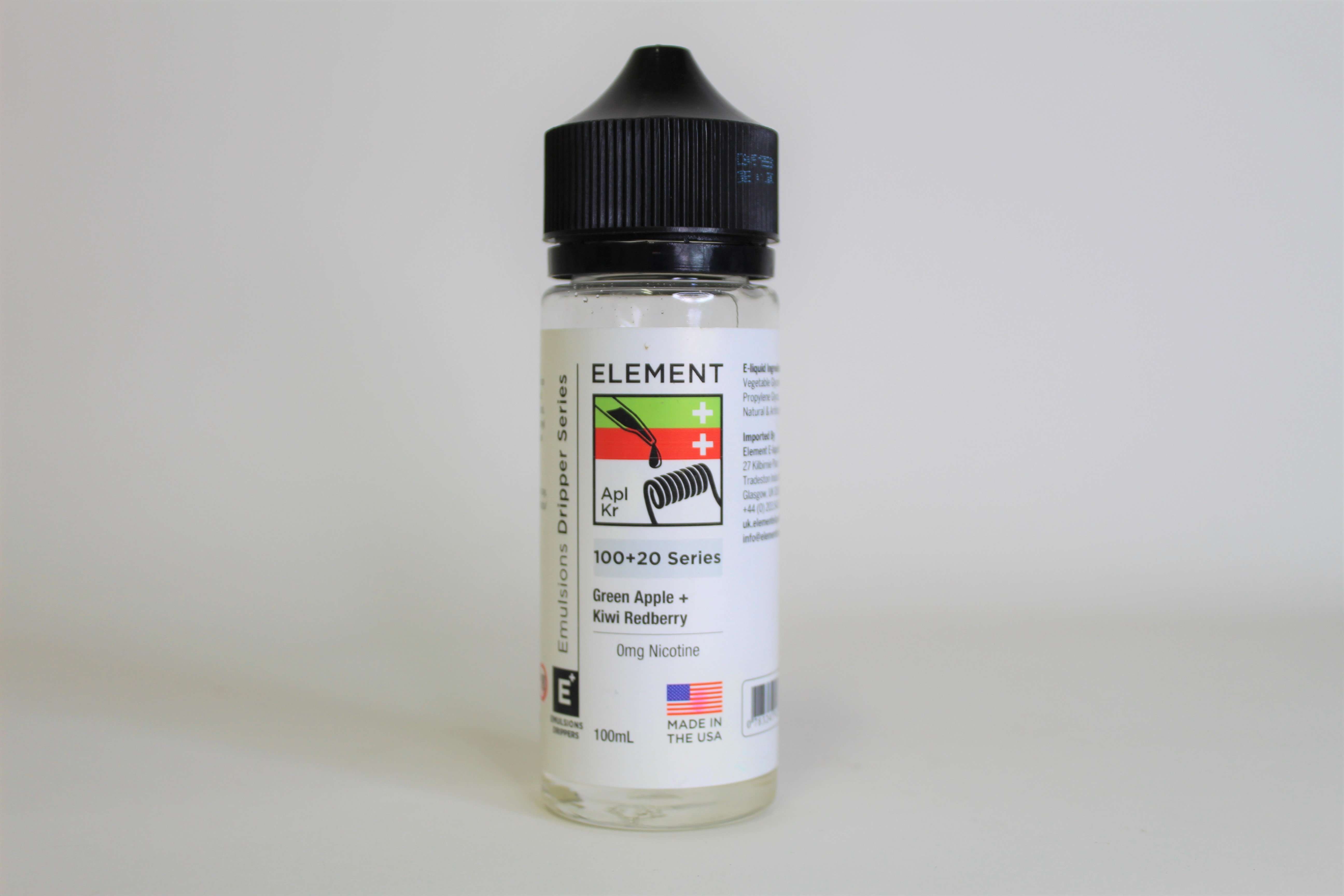 Element E Liquid - Green Apple + Kiwi Redberry - 100ml