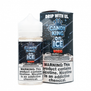 Candy King E Liquid - Sour Worms On Ice - 100ml