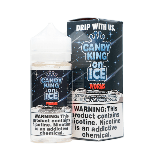  Candy King E Liquid - Sour Worms On Ice - 100ml 
