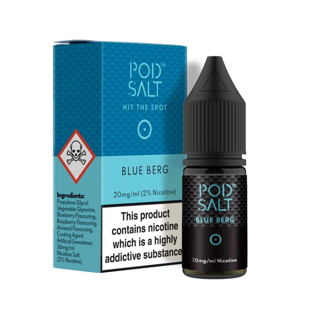 Blue Berg Nic Salt E-Liquid by Pod Salt 10ml