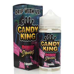 Candy King E Liquid - Pink Squares - 100ml
