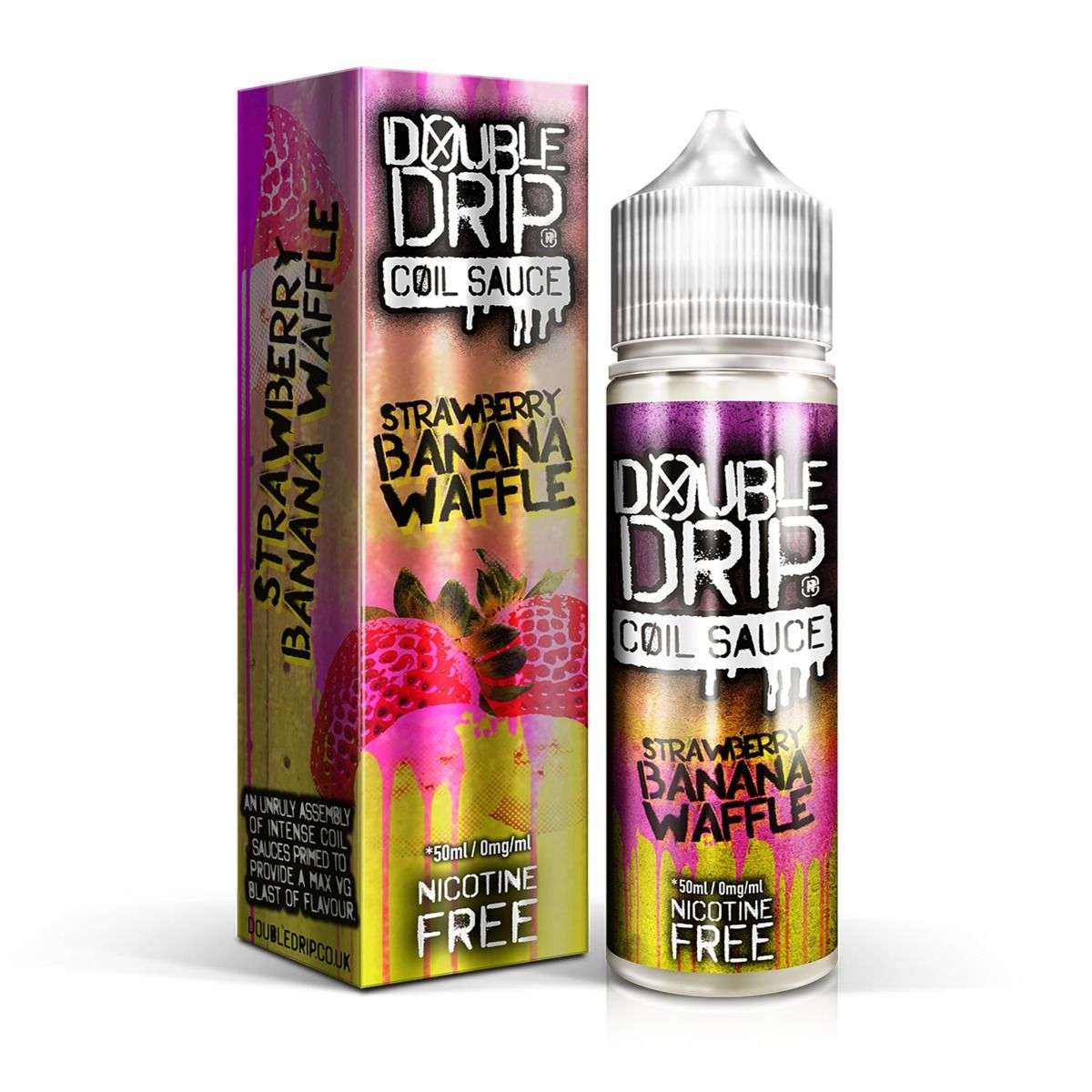 Double Drip E Liquid - Strawberry Banana Waffle - 50ml