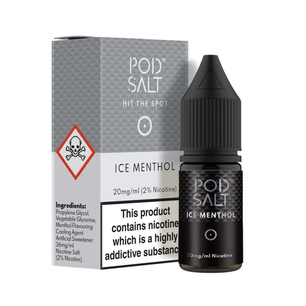 Ice Menthol Nic Salt E-Liquid by Pod Salt 10ml