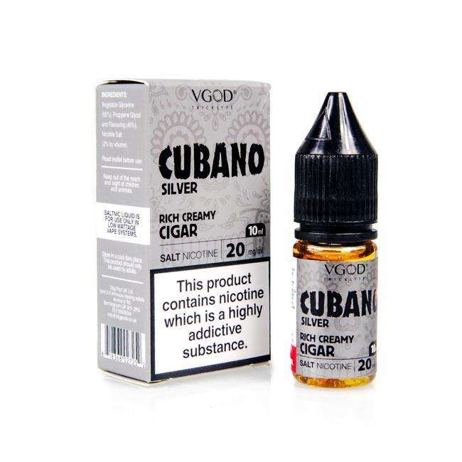  Cubano Silver Nic Salt E Liquid by VGOD 10ml 