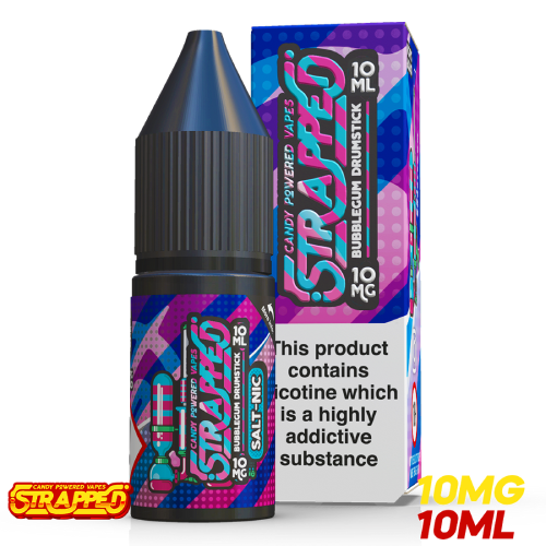 Bubblegum Drumstick Nic Salt E Liquid by Strapped 10ml