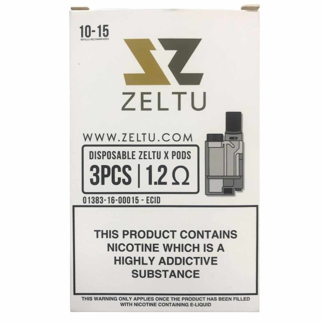 Zeltu X Replacement Pods - 0.6ohm | 1.2ohm | 1.6ohm (3 Pack)
