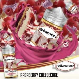 Heaven Haze E Liquid - Raspberry Cheesecake - 100ml