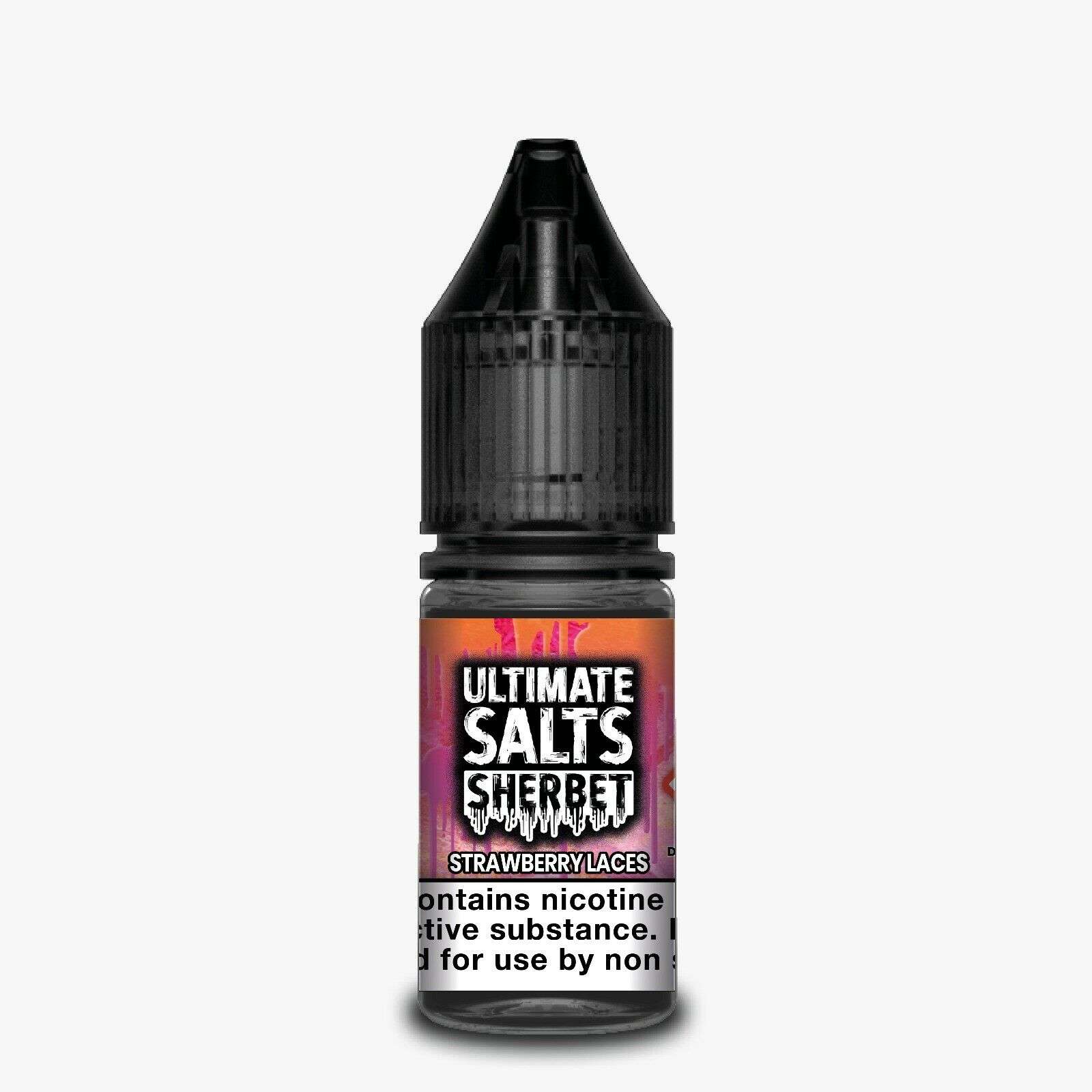 Strawberry Laces Sherbet Nic Salt E-Liquid by Ultimate Salts 10ml