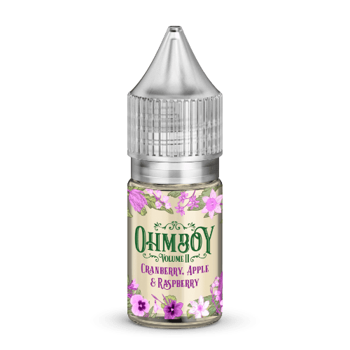  Cranberry, Apple and Raspberry Nic Salt E liquid by Ohm Boy Volume II 10ml 