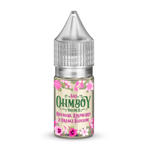  Rhubarb, Raspberry and Orange Blossom Nic Salt E liquid by Ohm Boy Volume II 10ml 