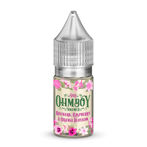 Rhubarb, Raspberry and Orange Blossom Nic Salt E liquid by Ohm Boy Volume II 10ml