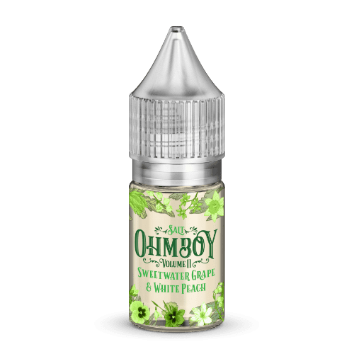 Sweet Water Grape and White Peach Nic Salt E liquid by Ohm Boy Volume II 10ml