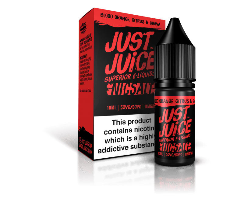  Blood Orange, Citrus & Guava Nic Salt E liquid by Just Juice 10ml 