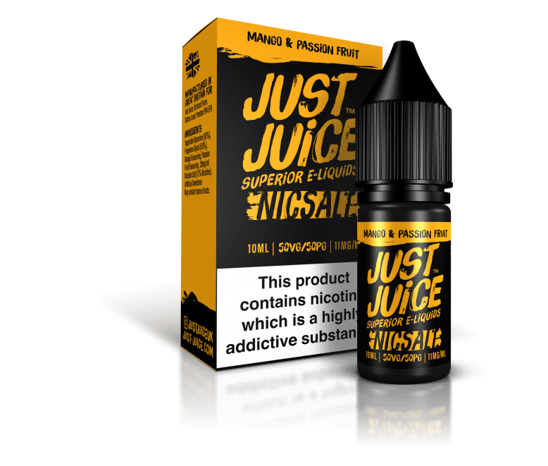 Mango & Passion Fruit Nic Salt E liquid by Just Juice 10ml 