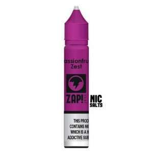 Passionfruit Zest Nic Salt E liquid by ZAP! 10ml