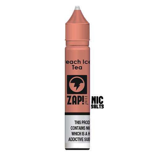 Peach Iced Tea Nic Salt E liquid by ZAP! 10ml