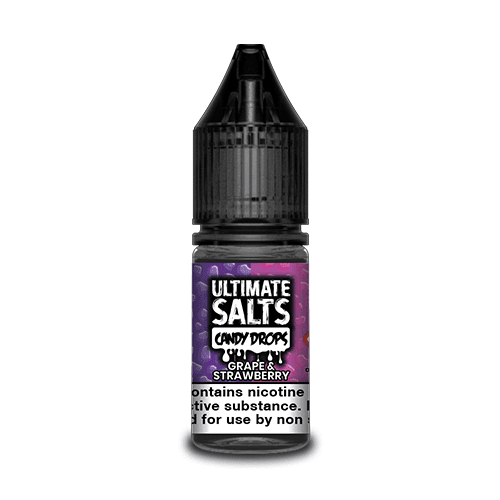  Grape and Strawberry Candy Drops Nic Salt E-Liquid Ultimate Salts 10ml 