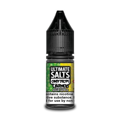  Lemon and Sour Apple Candy Drops Nic Salt E-Liquid Ultimate Salts 10ml 