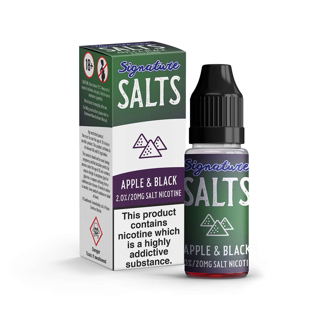  Apple & Black Nic Salt E-liquid by Signature Salts 10ml 