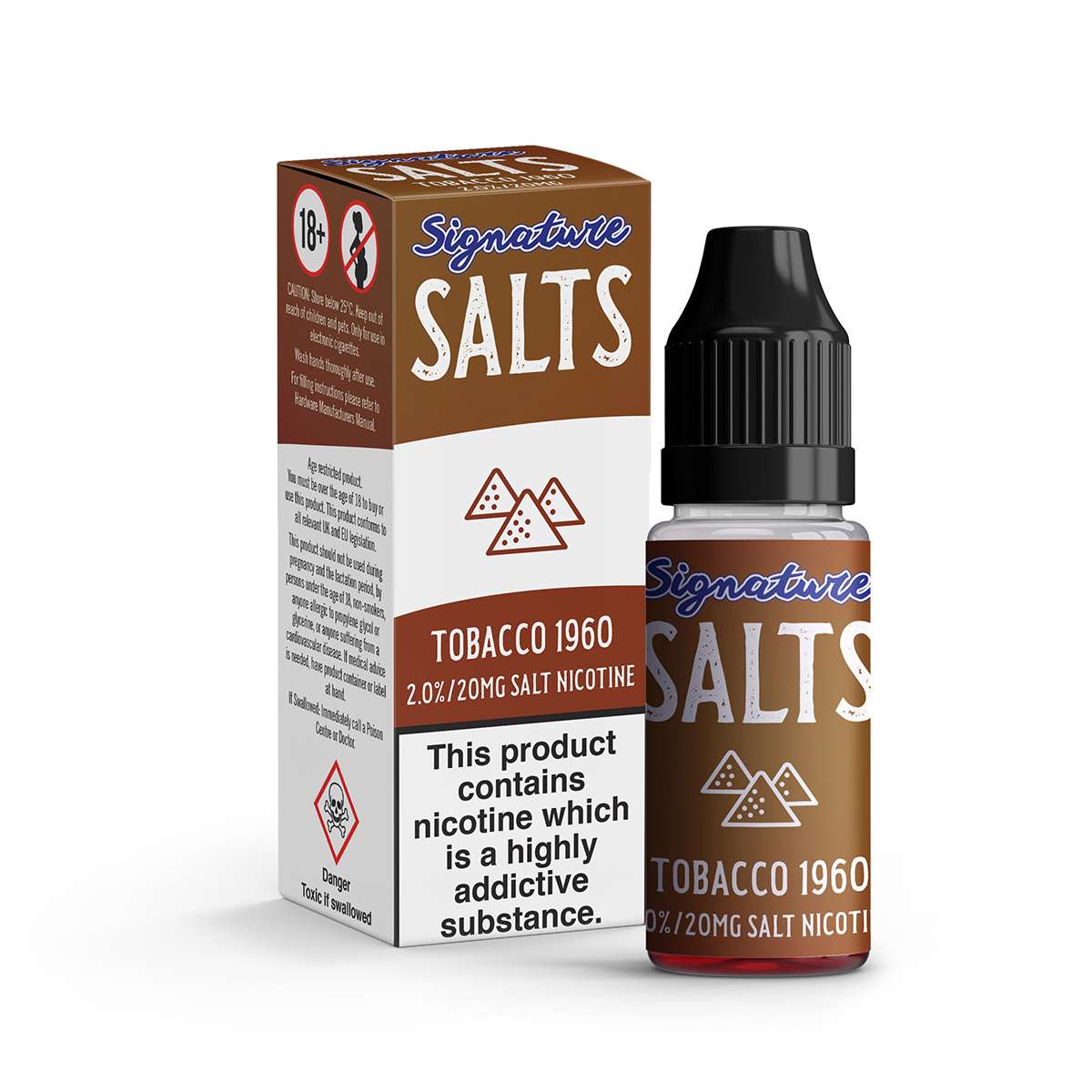  Tobacco 1960 Nic Salt E-liquid by Signature Salts 10ml 