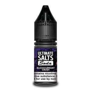 Blackcurrant Crush Soda Nic Salt E-Liquid by Ultimate Salts 10ml