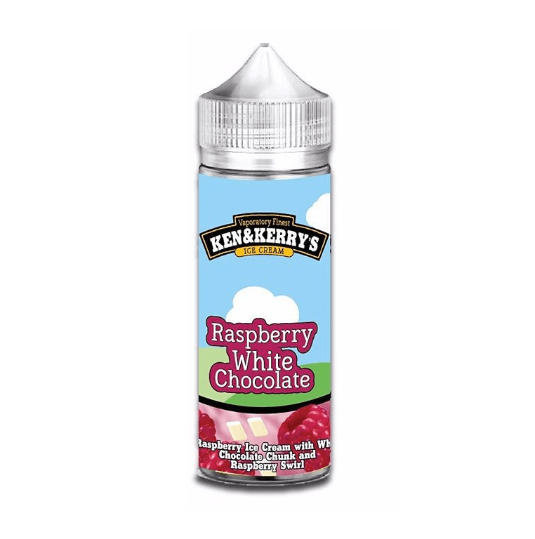 Ken & Kerry's E Liquid - Raspberry & White Chocolate - 100ml