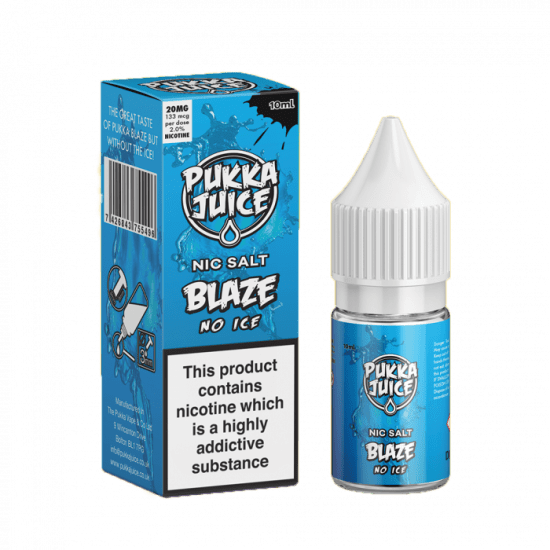 Blaze No Ice Nic Salt E-Liquid by Pukka Juice 10ml